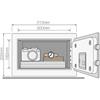 Yale Small Value Safe, Digital Keypad, Steel Locking Bolts, Emergency Override Key