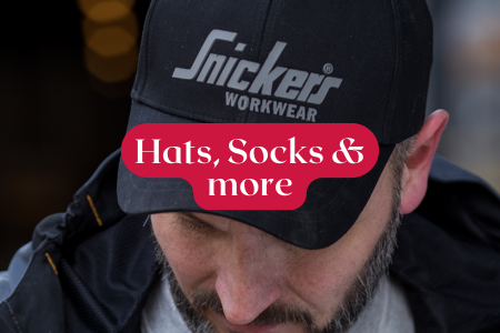 Browse our range of Workwear Hats, Socks, and Accessories