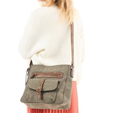 RIEKER H1340 HANDBAG - KHAKI