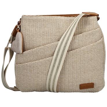 RIEKER H1004 HANDBAG - BEIGE MULTI
