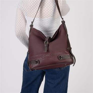 RIEKER H1043 HANDBAG - BURGUNDY