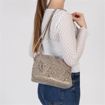 RIEKER H1031 HANDBAG - BEIGE BLK