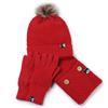 PEPE MOLL 262635 HAT/SCARF/GLOVES SET - RED