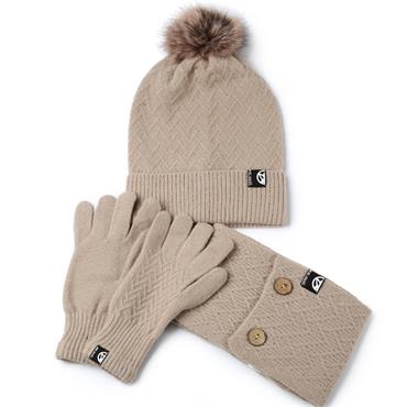 PEPE MOLL 262635 HAT/SCARF/GLOVES SET - BEIGE