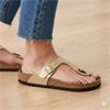 BIRKENSTOCK 1016108 TOE POST MULE - GOLD