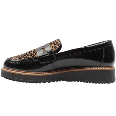 PITILLOS 10762 SHOE - BLACK/LEOPARD