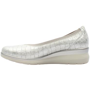 PITILLOS 11072 WEDGE SHOE - SILVER