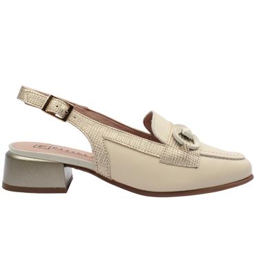 PITILLOS 11151 SLING BACK SHOE LOW - CREAM