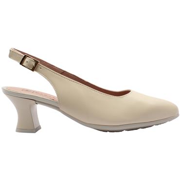 PITILLOS 11177 SLING BACK SHOE - CREAM