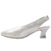 PITILLOS 11182 SLING BACK SHOE - SILVER