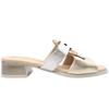 PITILLOS 11204 HEELED MULE - GOLD