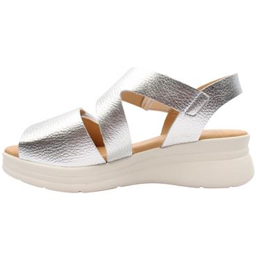 PITILLOS 11293 WEDGE SANDAL - SILVER