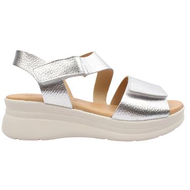 PITILLOS 11293 WEDGE SANDAL - SILVER