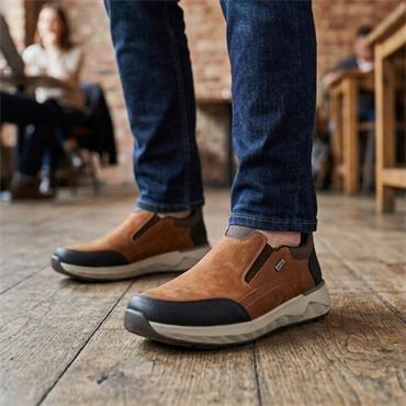 RIEKER 11551 SHOE - BLACK BROWN