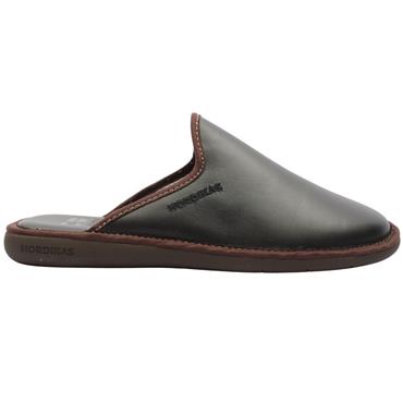 NORDIKA MENS SLIPPER 131 - BLACK BROWN
