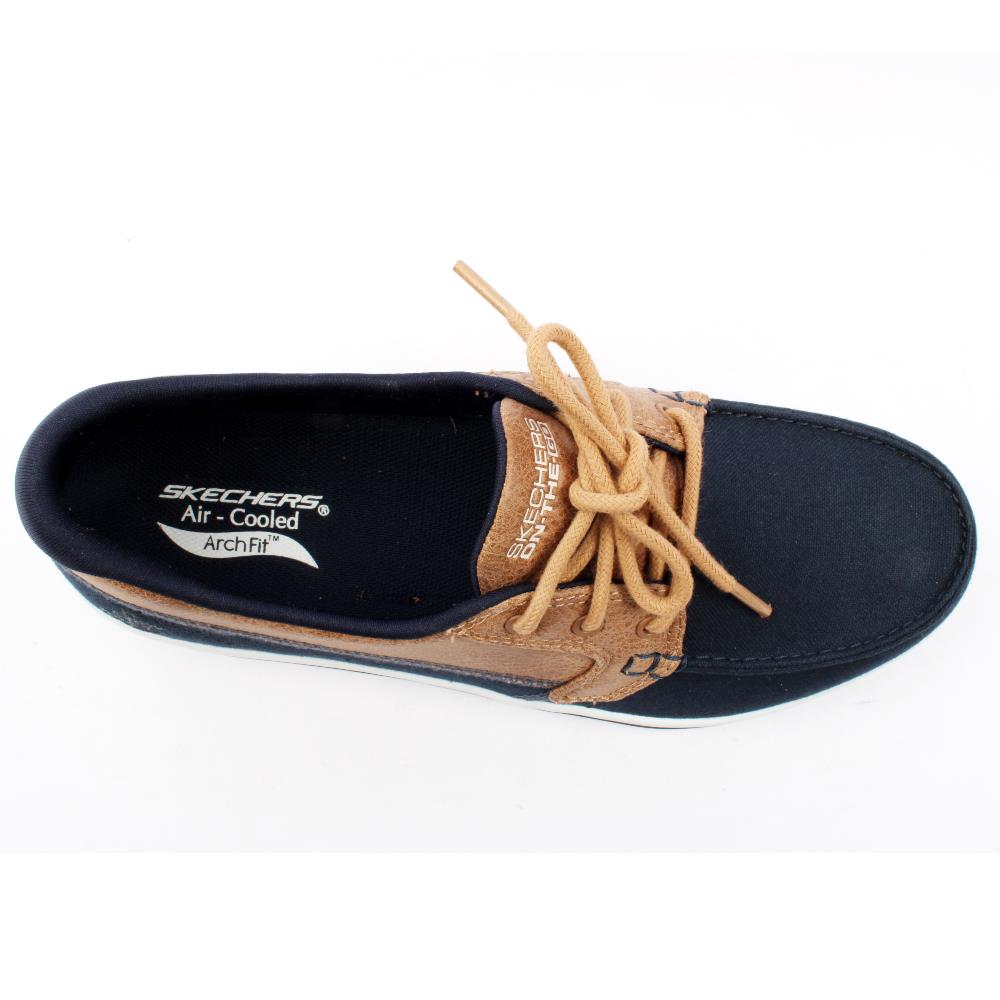 SKECHERS 136620 DECK SHOE NAVY Cordners Shoes Irish