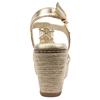 XTI 145456 WEDGE SANDAL - GOLD