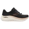 SKECHERS 150067 TRAINER - BLACK ROSE