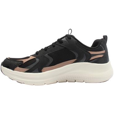 SKECHERS 150332 TRAINER - BLACK ROSE