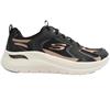 SKECHERS 150332 TRAINER - BLACK ROSE