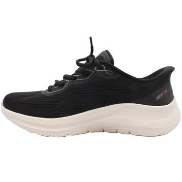 SKECHERS 150338 TRAINER - BLACK ROSE