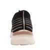 SKECHERS 150611 TRAINER - BLACK ROSE
