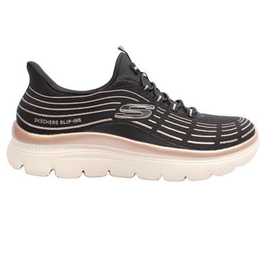 SKECHERS 150611 TRAINER - BLACK ROSE
