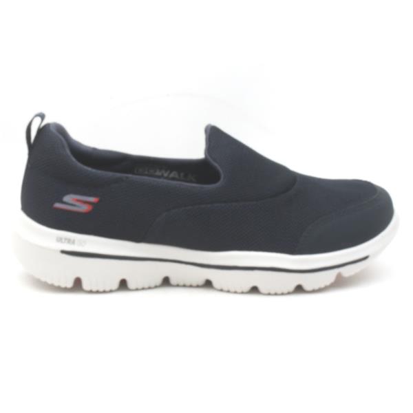 white slip on skechers
