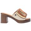 REFRESH 172522 HEELED MULE - BEIGE