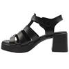 REFRESH 175095 BLOCK HEEL SANDAL - Black