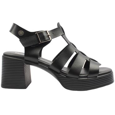 REFRESH 175095 BLOCK HEEL SANDAL - Black