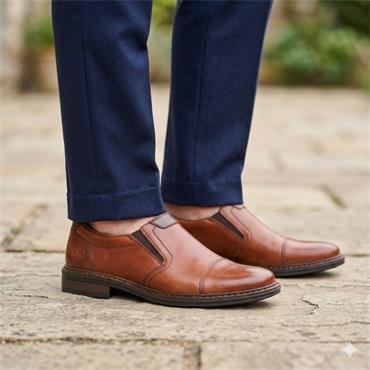 RIEKER 17659 SLIP ON SHOE - TAN