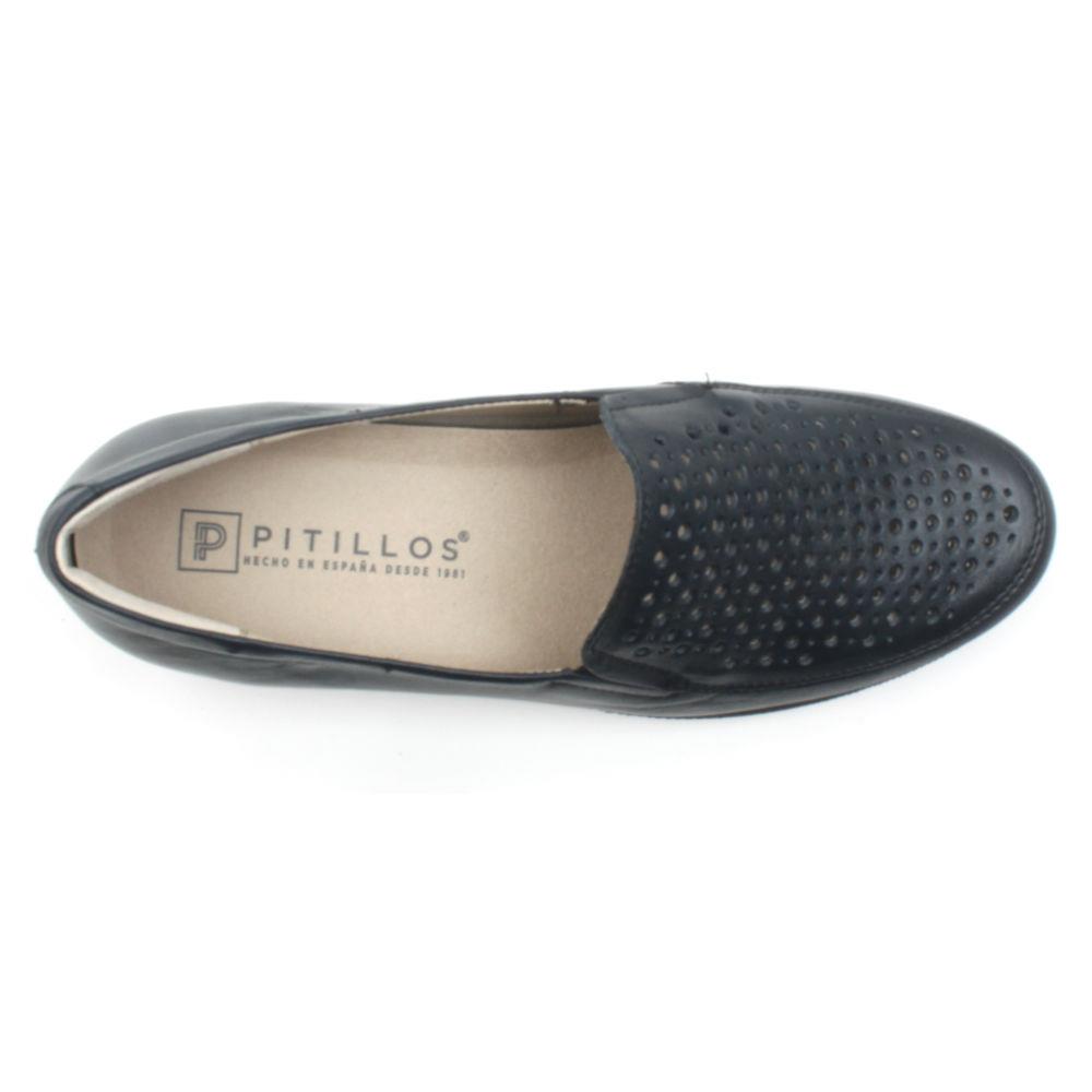 PITILLOS 2001 WEDGE SHOE - NAVY | ShoeShop.ie | Cordners Shoes | Irish ...