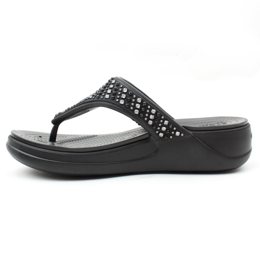 CROCS 206843 MONTEREY FLIP FLOP Black