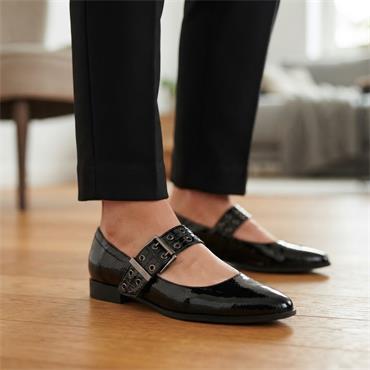 MARCO TOZZI 22128 SHOE - BLACK PATENT