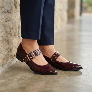 MARCO TOZZI 22128 SHOE - BURGUNDY PATENT