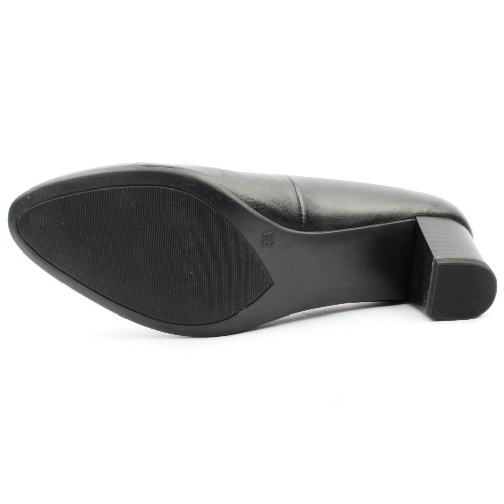 Escarpins Caprice 9-22302-41 - Talon Bloc 5,5cm, Cuir, Largeur G - Confort Et Style Pour Occasions