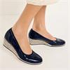 TAMARIS 22305 WEDGE SHOE - NAVY