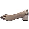 CAPRICE 22307 LOW HEEL SHOE - BEIGE MULTI