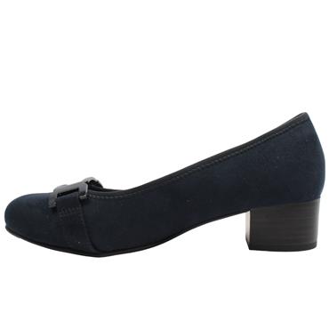 JANA 22369 LOW COURT SHOE - NAVY SUEDE NUBUCK