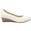 JANA 22376 WEDGE SHOE - WHITE