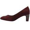 TAMARIS 22418 COURT SHOE - BURGUNDY SUEDE