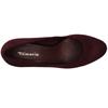 TAMARIS 22418 COURT SHOE - BURGUNDY SUEDE