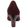 TAMARIS 22418 COURT SHOE - BURGUNDY SUEDE