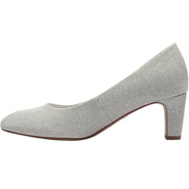 TAMARIS 22418 COURT SHOE - SILVER