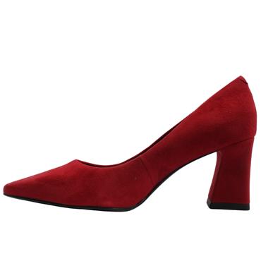 TAMARIS 22427 COURT SHOE - RED SUEDE