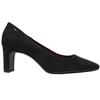 TAMARIS 22455 COURT SHOE - BLACK SUEDE