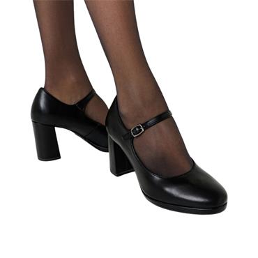 TAMARIS 22462 STRAP SHOE - BLACK PATENT