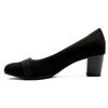 JANA 22467 COURT SHOE - BLACK SUEDE
