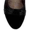 JANA 22467 COURT SHOE - BLACK SUEDE